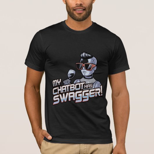 Grappige chatbot memes mijn chatbot heeft swagger t-shirt (Voorkant)