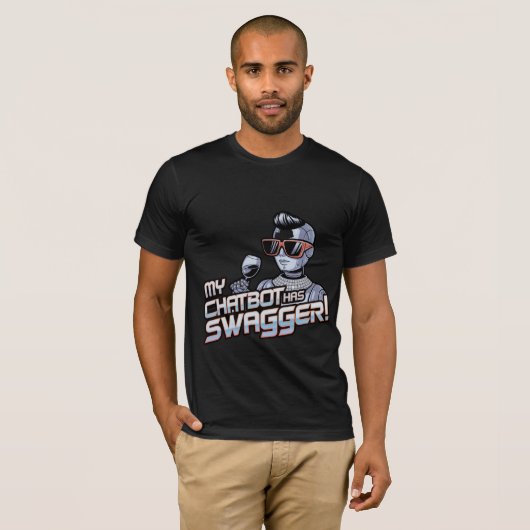 Grappige chatbot memes mijn chatbot heeft swagger t-shirt (Voorkant volledig)