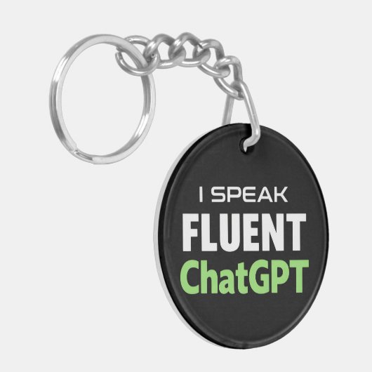 Grappige ChatGPT Sleutelhanger (Voorkant Links)