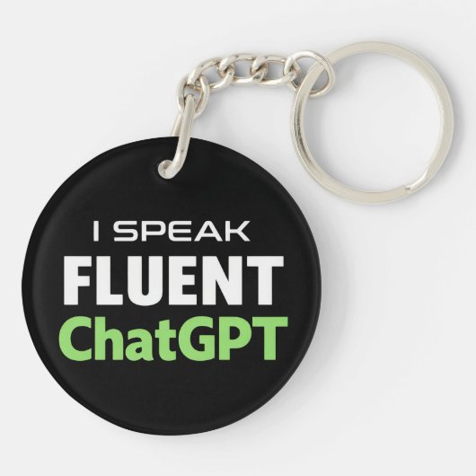 Grappige ChatGPT Sleutelhanger (Achterkant)