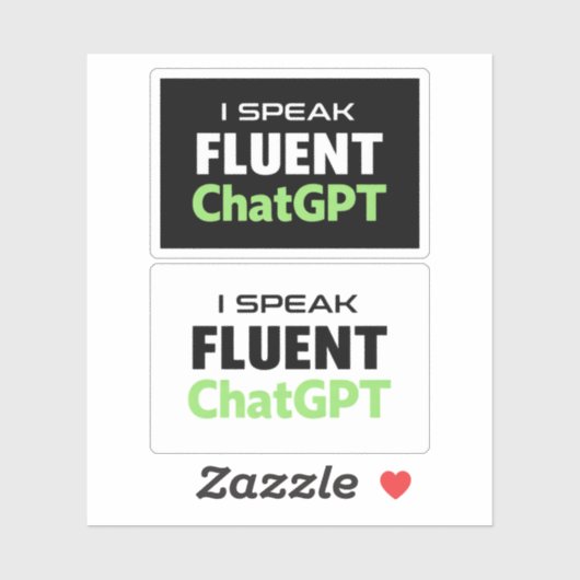 Grappige ChatGPT Stickers (Vel)