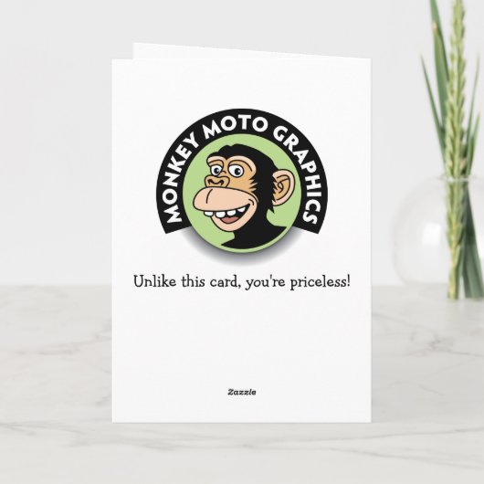 Grappige Cheapskate Verjaardag Kaart (Achterkant)