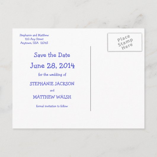 Grappige checklist Opslaan van de datum Aankondigingskaart (Achterkant)