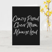 Grappige Cheer Comp Moeders Crazy Trots Cheer Moed Kaart (Gele Bloem)
