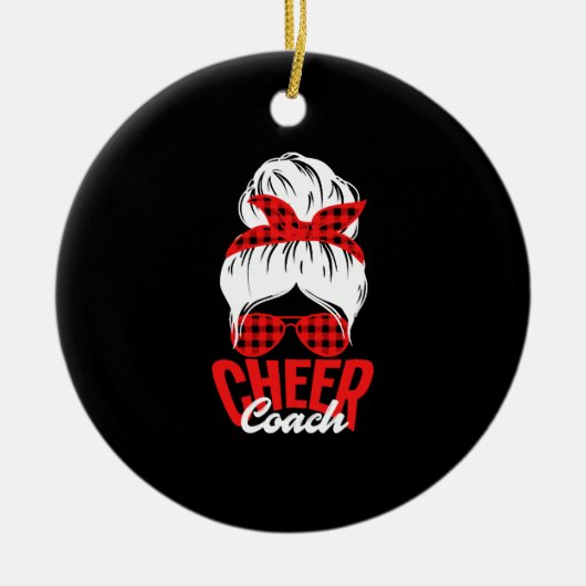 Grappige Cheer Couch Cheerleading Cheerleader Coac Keramisch Ornament (Voorkant)