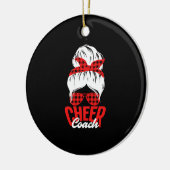 Grappige Cheer Couch Cheerleading Cheerleader Coac Keramisch Ornament (Links)