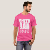 Grappige Cheer Dad Trotse Cheerleader Vader Humor  T-shirt (Voorkant volledig)
