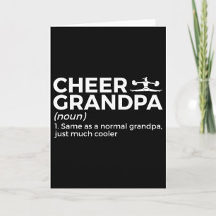 Grappige Cheer Opa Definitie Cheerleading Kaart