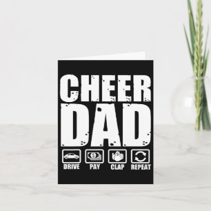 Grappige Cheer Vader Trots Cheerleader Vader Humor Kaart
