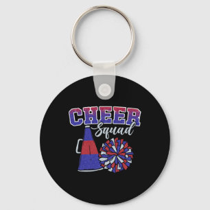 Grappige Cheerleader Cheer Squad Cheerleading Rood Sleutelhanger