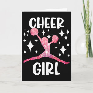 Grappige Cheerleader Cheerleaders Cheerleading Aan Kaart