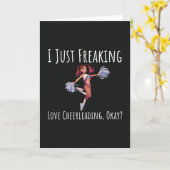 Grappige Cheerleader Kaarten Dans Sport Dansen Dan (Gele Bloem)