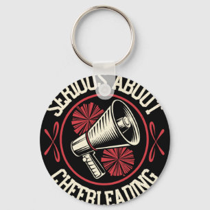 Grappige Cheerleader Serieus Over Cheerleading Che Sleutelhanger