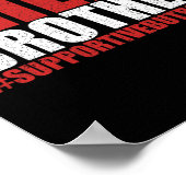 Grappige Cheerleading Bro Cheer Broer Ondersteunen Poster (Hoek)