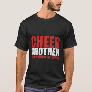 Grappige Cheerleading Bro Cheer Broer Ondersteunen T-shirt