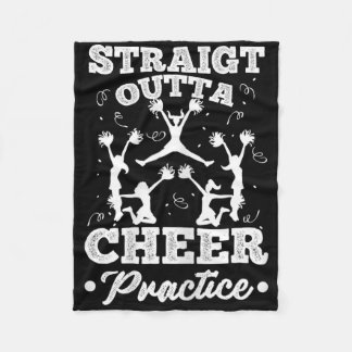 Grappige cheerleading grafische voor cheer girl vr fleece deken