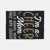 Grappige Cheerleading Liefhebber Luipaard Patroon Fleece Deken (Voorkant (Horizontaal))