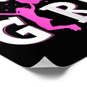 Grappige Cheerleading Meisjes Vrouwen Cheer Moeder Poster (Hoek)