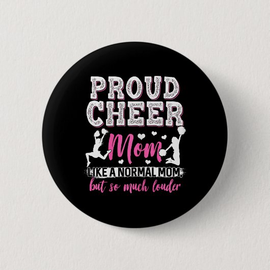 Grappige Cheerleading Moeder Cheer Moeder _1 Ronde Button 5,7 Cm (Voorkant)