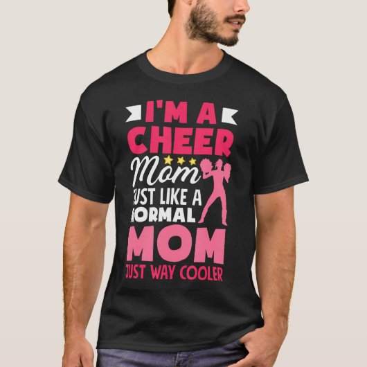 Grappige Cheerleading Moeder Juicht T-shirt (Voorkant)