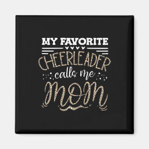 Grappige Cheerleading Moeder Luipaard Print Ch Magneet