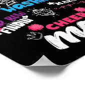 Grappige Cheerleading Moeder Voor Cheer Moeders Ch Poster (Hoek)