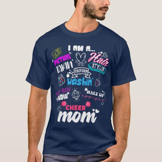 Grappige Cheerleading Moeder voor Cheer Moeders Ch T-shirt (Voorkant)
