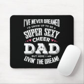 Grappige Cheerleading Vader Father Cheer Vader Muismat (Met muis)