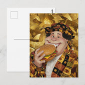 Grappige Cheeseburger Persoon Briefkaart (Voorkant / Achterkant)