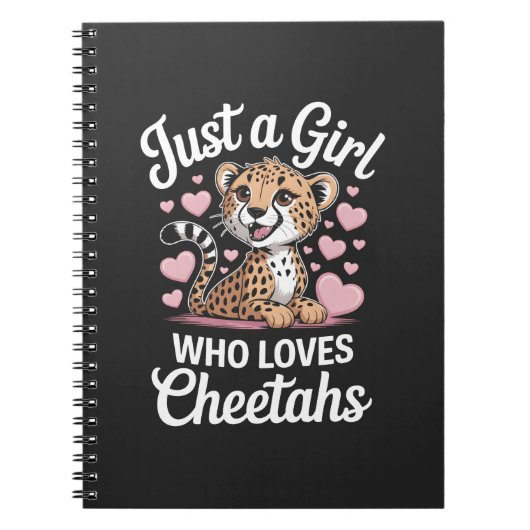 Grappige Cheetah Citaat  Notitieboek (Voorkant)