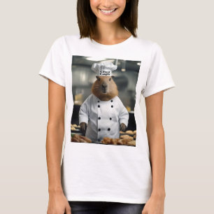 Grappige Chef Capybara Dames Tshirt