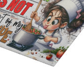 Grappige chef citaat glazen snijplank (Hoek)