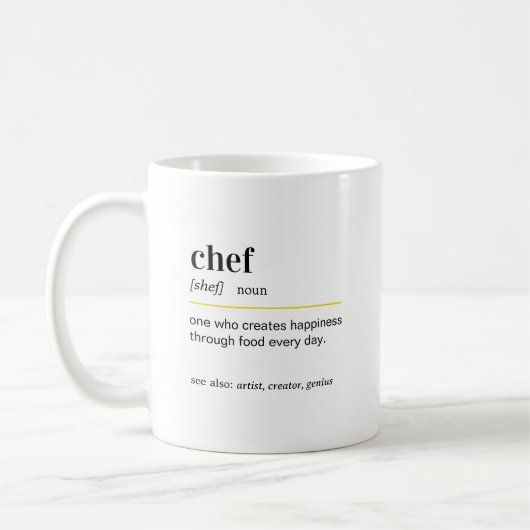 Grappige chef definitie cadeau koffiemok (Links)