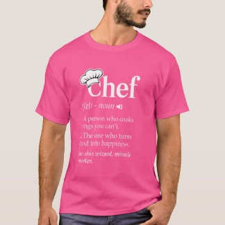 Grappige Chef Definitie Koken Keuken T-shirt