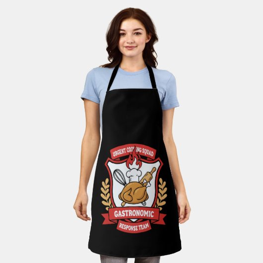 Grappige Chef Dringende Kookploeg Gastronomisch Te Schort (Gedragen)