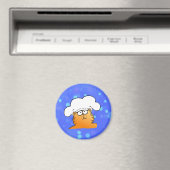 Grappige Chef | Funny cartoon Kat Chef Magneet (Insitu (Vaatwasser))