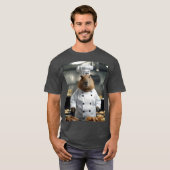 Grappige chef-kok Capybara, T-shirt (Voorkant volledig)
