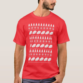 Grappige Chef Lelijke Kerst Jumper Print T-shirt