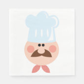 Grappige Chef Papier servetten (Voorkant)