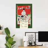 Grappige Chef Specials Poster Retro Voedsel Pun Ke (Thuiskantoor)