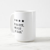Grappige chef vijfsterrenreview koffiemok (Voorkant links)