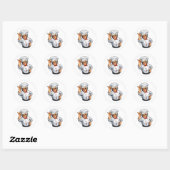 grappige chef vrouw zout bae koken sticker (Vel)