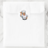 grappige chef vrouw zout bae koken sticker (Tas)