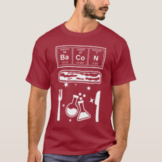 Grappige Chemie Bacon Liefhebber Wetenschap T-shirt