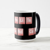 Grappige Chemie Elementen Ontwerp Smart Schattige  Magische Mok (Voorkant rechts)