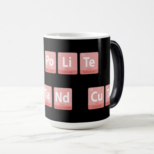 Grappige Chemie Elementen Ontwerp Smart Schattige Magische Mok (Voorkant rechts)