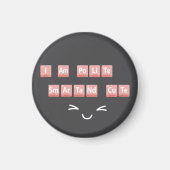 Grappige Chemie Elementen Ontwerp Smart Schattige  Magneet (Voorkant)