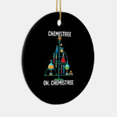 Grappige Chemie Kerstboom Keramisch Ornament (Rechts)