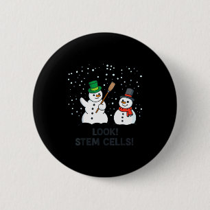 Grappige Chemie Kerstmis Wetenschap Leraar Uitzich Ronde Button 5,7 Cm