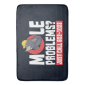 Grappige chemie leraar mol probleem badmat (Voorkant Verticaal)